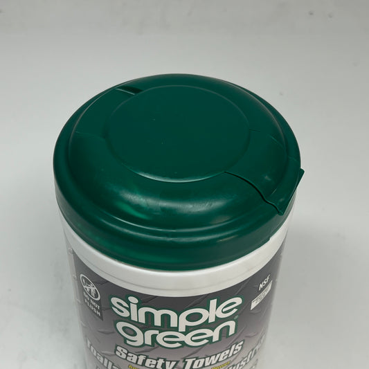 SIMPLE GREEN Safety Towels 1-ply Unscented Multi-purpose 10 X 12" 75 Wipes