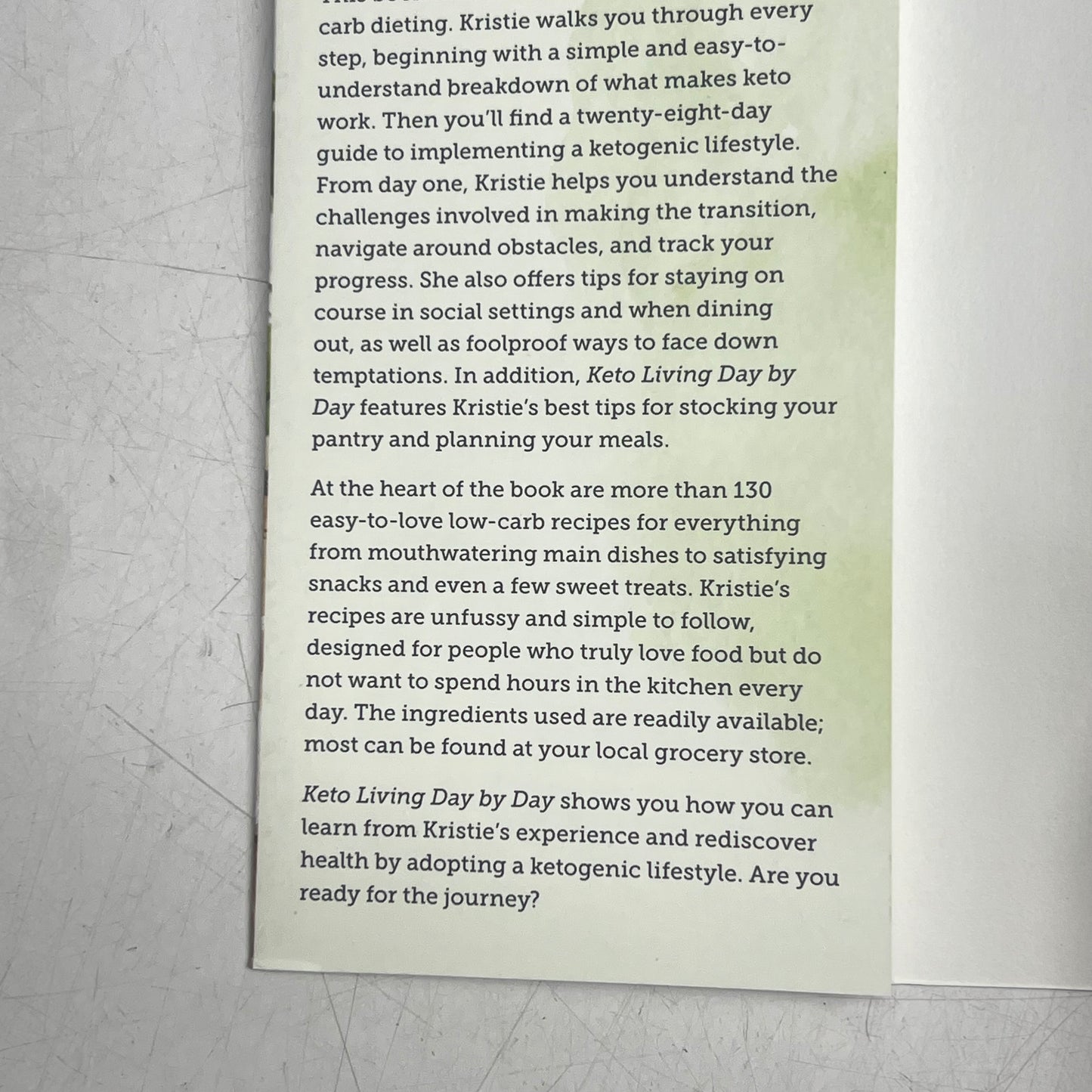 KETO LIVING DAY BY DAY An Inspirational Guide To The Ketogenic Diet 130 Recipes