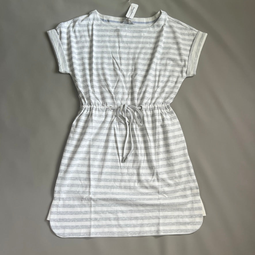 TOMMY BAHAMA Women's Short Sleeve Amira Stripe Short Dress Size L Grey (New)
