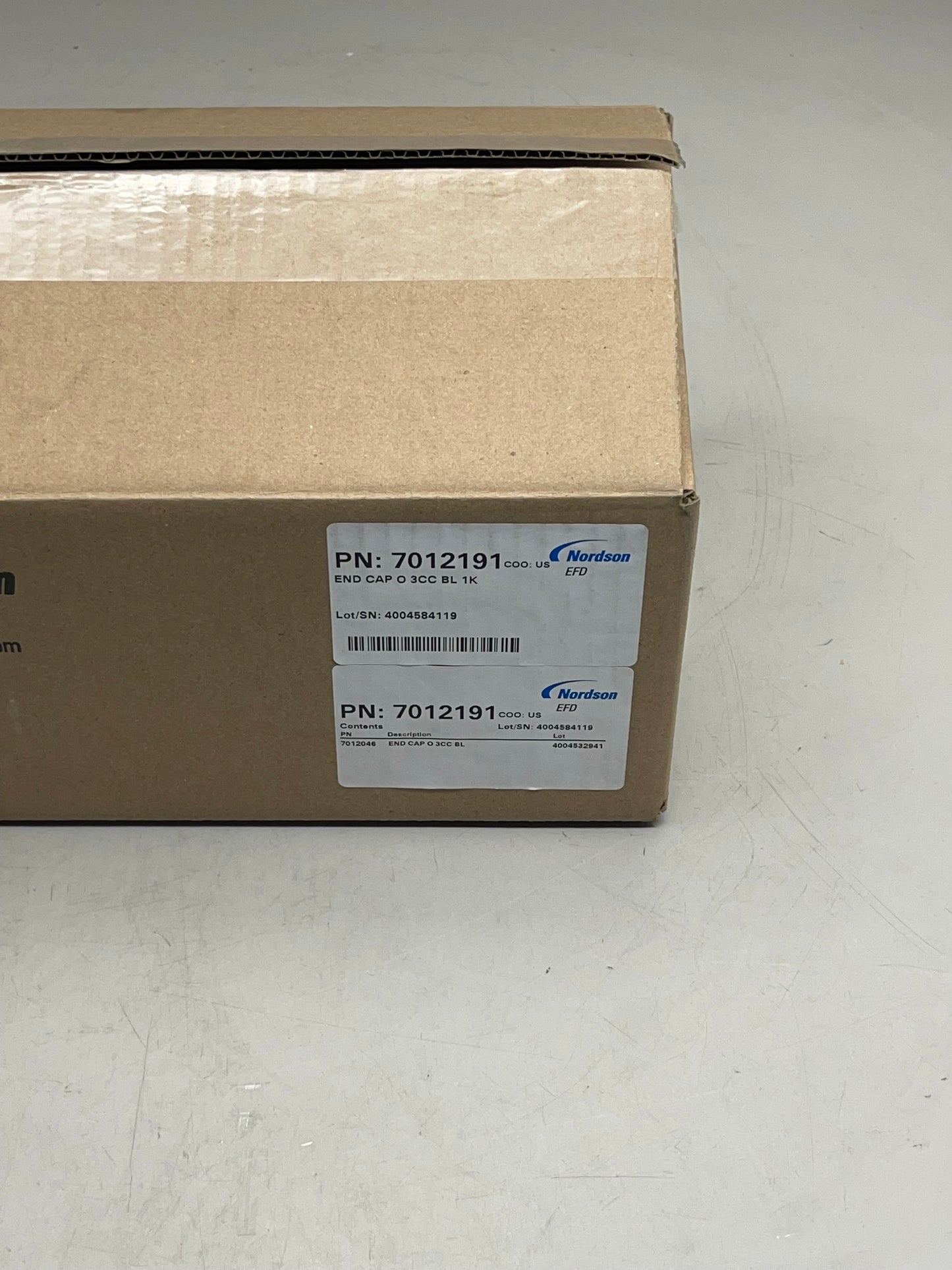 NORDSON Snap-Tight End Cap 3cc 4 bags of 250 Blue 7012191