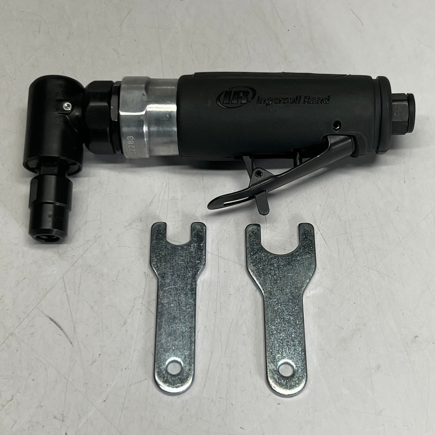INGERSOLL RAND Right Angle Die Grinder, 1/4 in Npt Female Air Inlet, 1/4 in Collet, Medium Duty, 20,000 Rpm 6 7/8 in Grey 302B