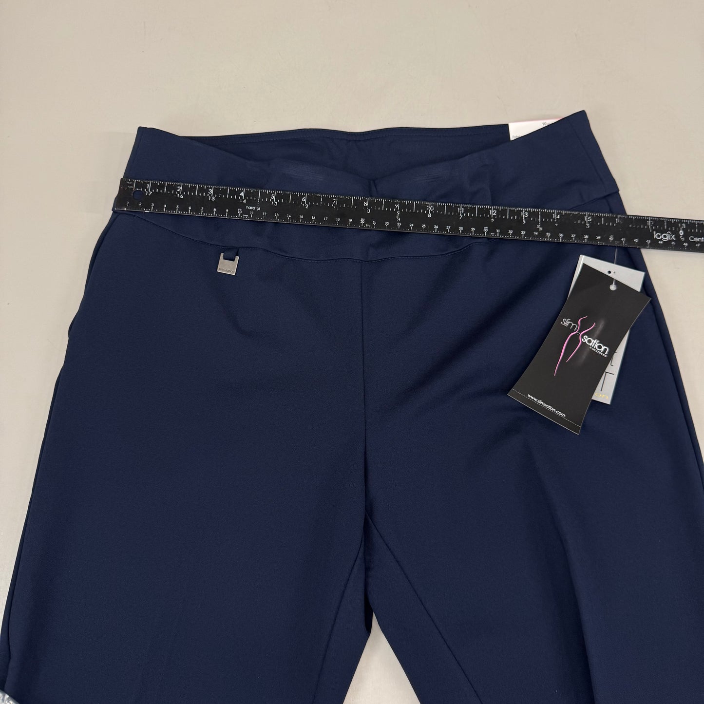 MULTIPLES Ankle Pants Petite Women's Sz 10 Midnight M48716PM