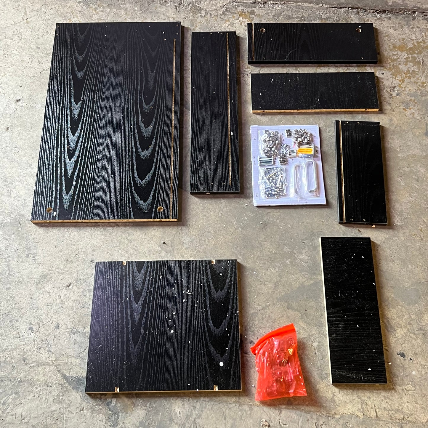 ZA@ Contemporary Desk 45.3" x 18.1" x 5.9" Black SF001045 B