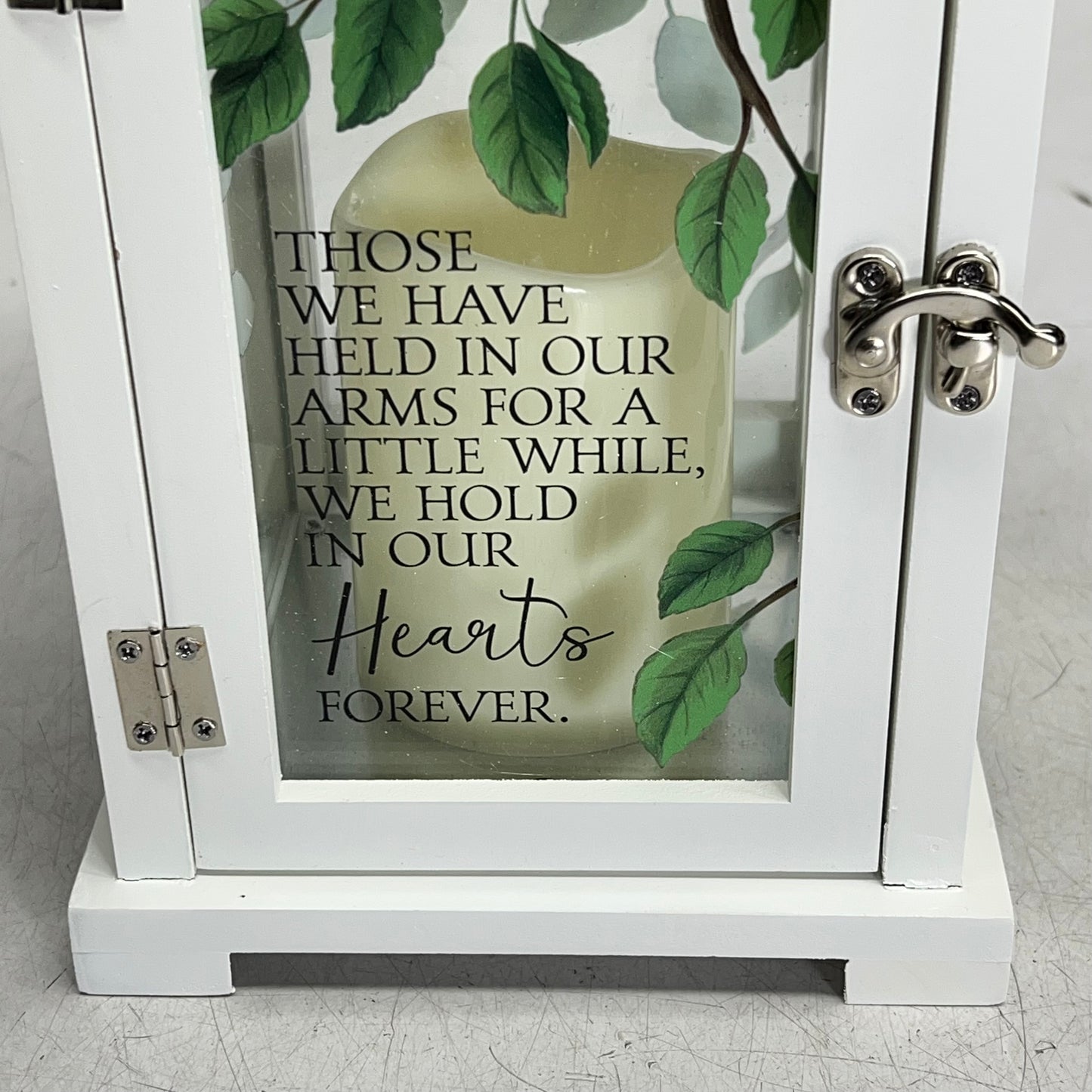 CARSON HOME ACCENTS Hearts Forever Lantern Picturesque 13.5'x5" White 57595