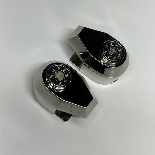 KEENSTAN (2 PACK) Glass To Glass Display Cases Lock Chrome WALM-RLK26|0X-NY