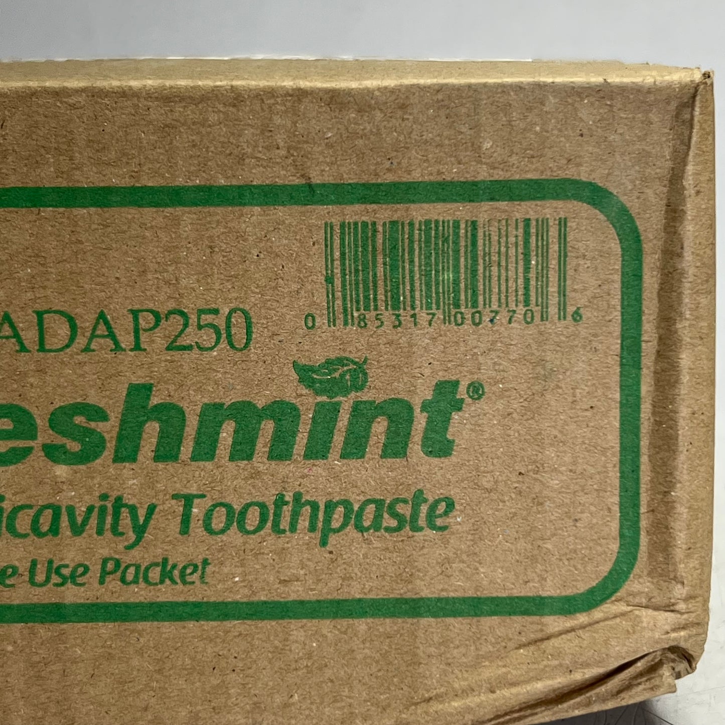 ZA@ FRESHMINT (250 PACK) Premium Anticavity Toothpaste TPADAP250 BB 08/26