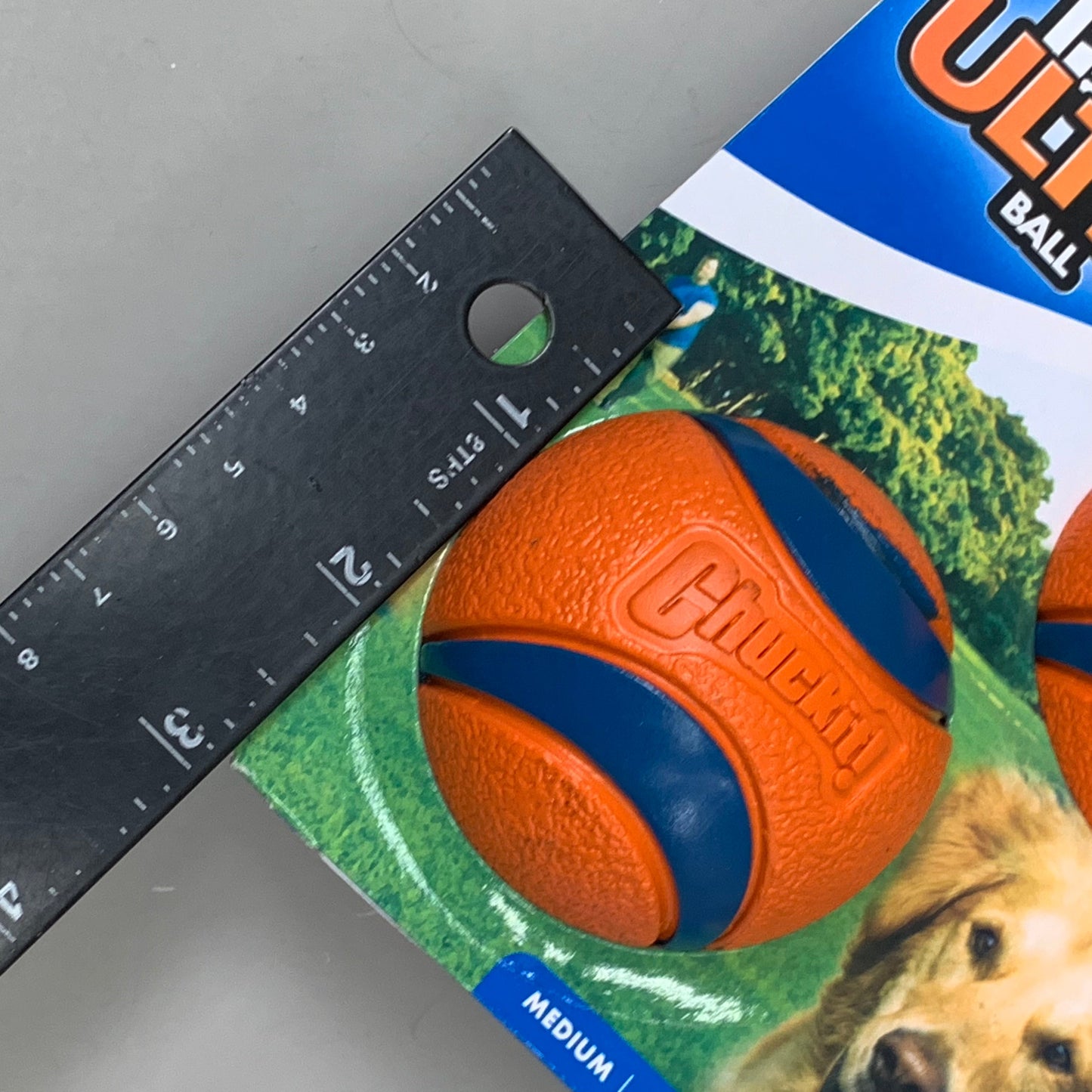 ZA@ CHUCK IT! Durable Ultra Ball (2 PACK, 4 BALLS TOTAL) Bouncy Dog Toy Orange 17001 F