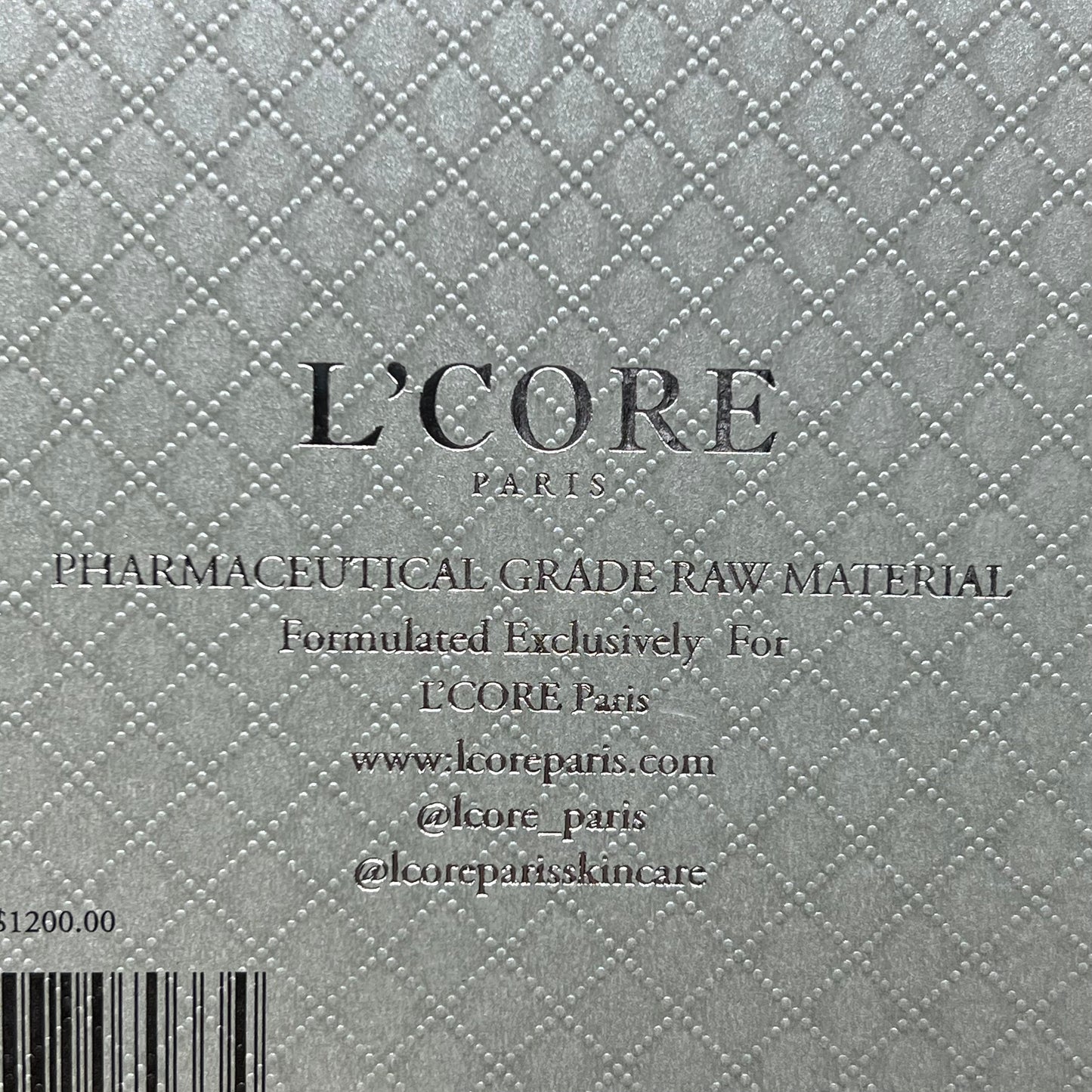 ZA@ L'CORE Crystalline 60 Second Face Lift 1.2 oz BB 07/2024 E Retail $1200