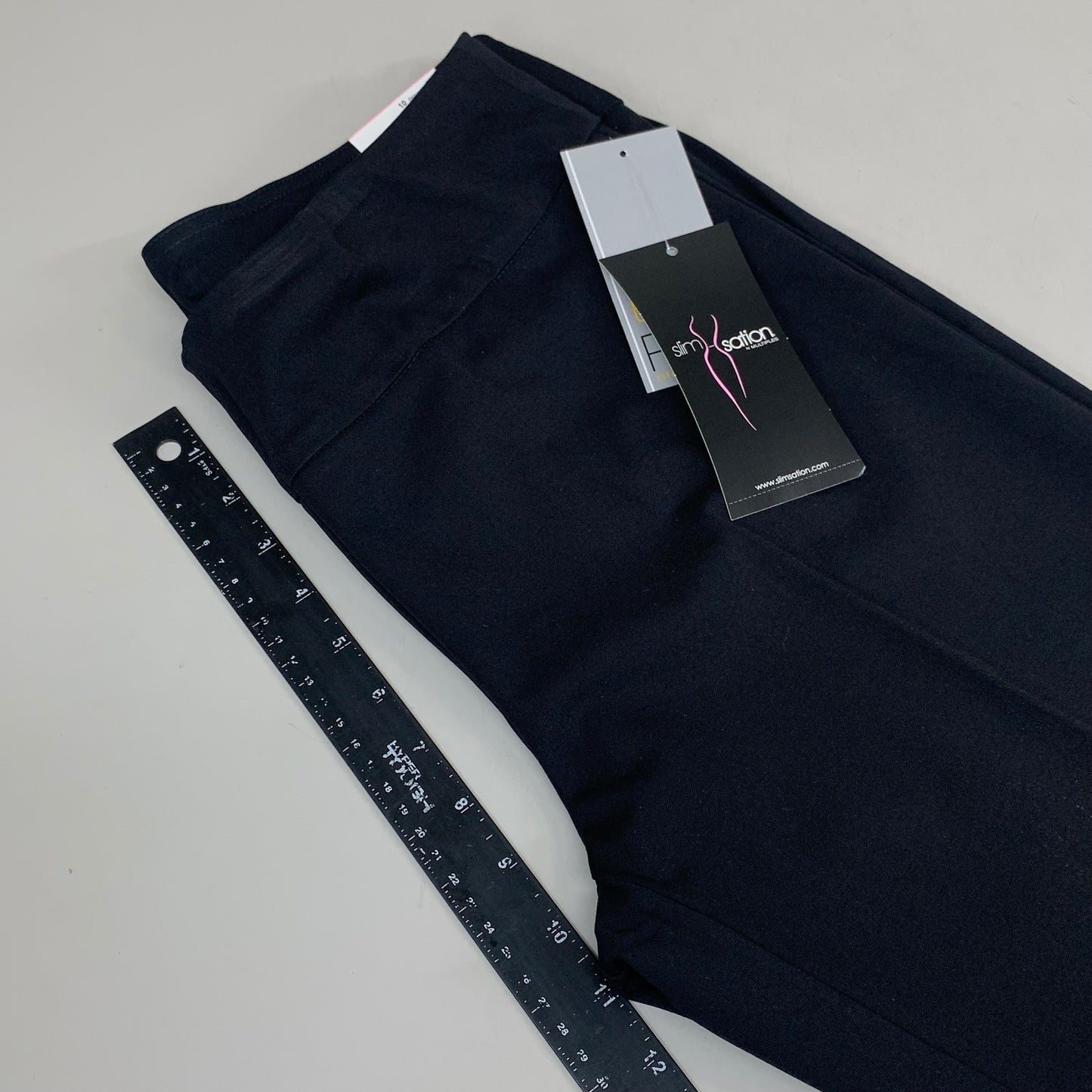 MULTIPLES Relaxed Leg Pant Petite Women's Sz 10 Black M48716PM