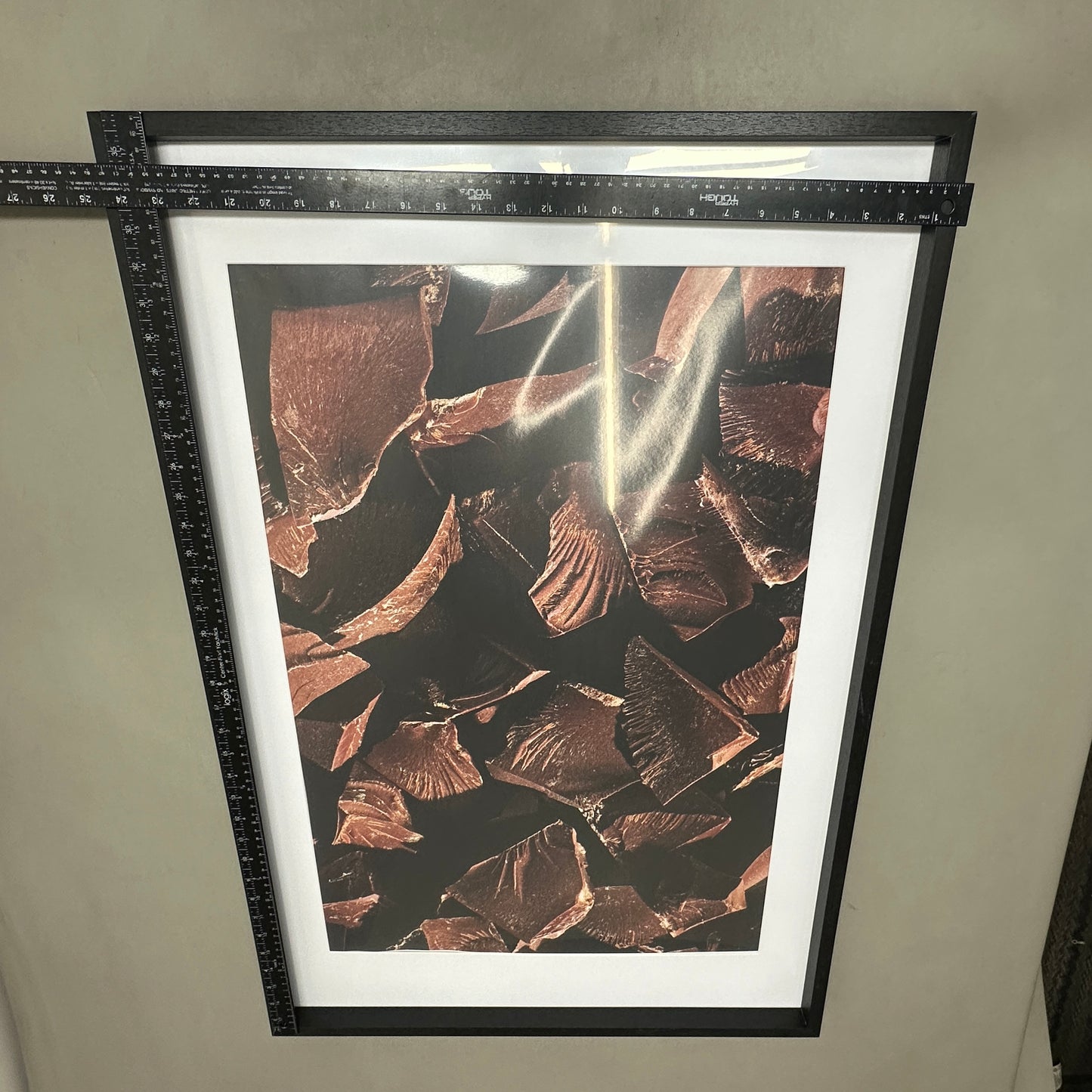 35" x 24" Chocolate Chunks Poster Art Printed Wall Frame