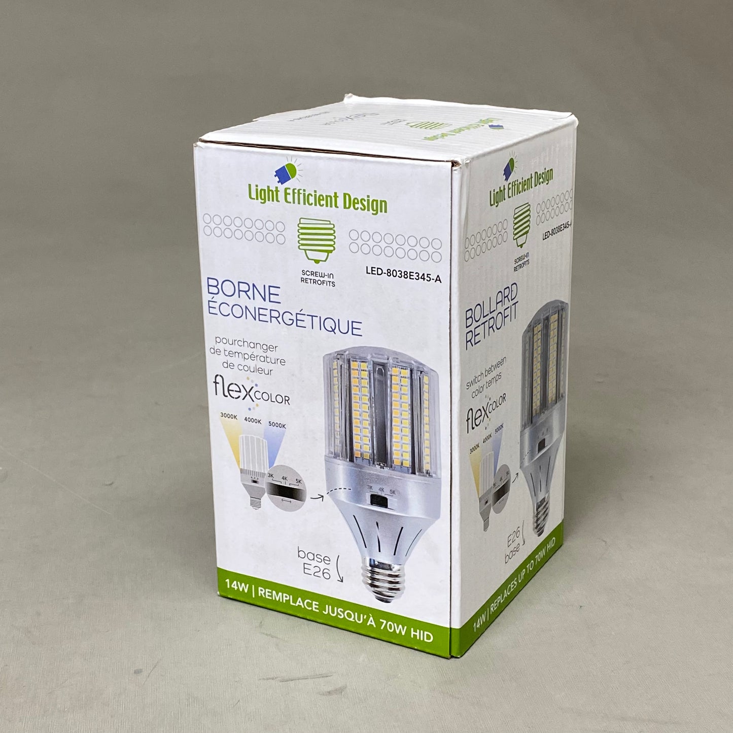 ADAPTACION BOLARDO LED Bollard Retrofit Lamp Light White LED-8038E345-A