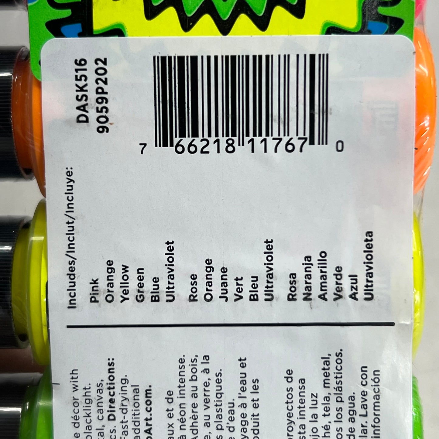 DECOART (6 PACK) Black Light Neon 2 fl oz.
