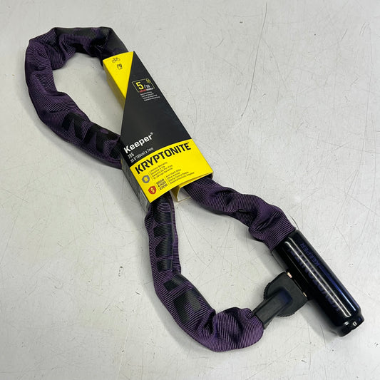 KRYPTONITE 3T Manganese Steel Keeper Integrated Chain Lock 33.5" Purple 785