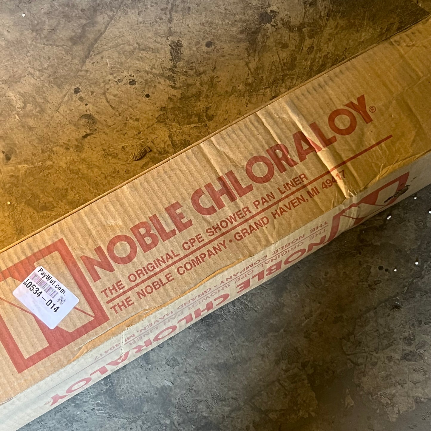 NOBLE Chloraloy Shower Pan Liner For Full Mortar Tile & Stone 5'x40' Grey 150