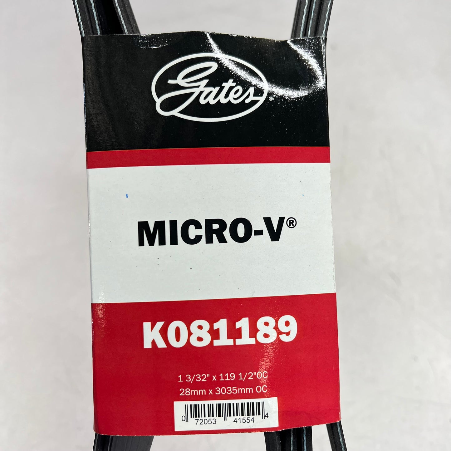 GATES Micro-v Serpentine Belt for Ford Vehicles  8 Rib 119-7/16" K081189