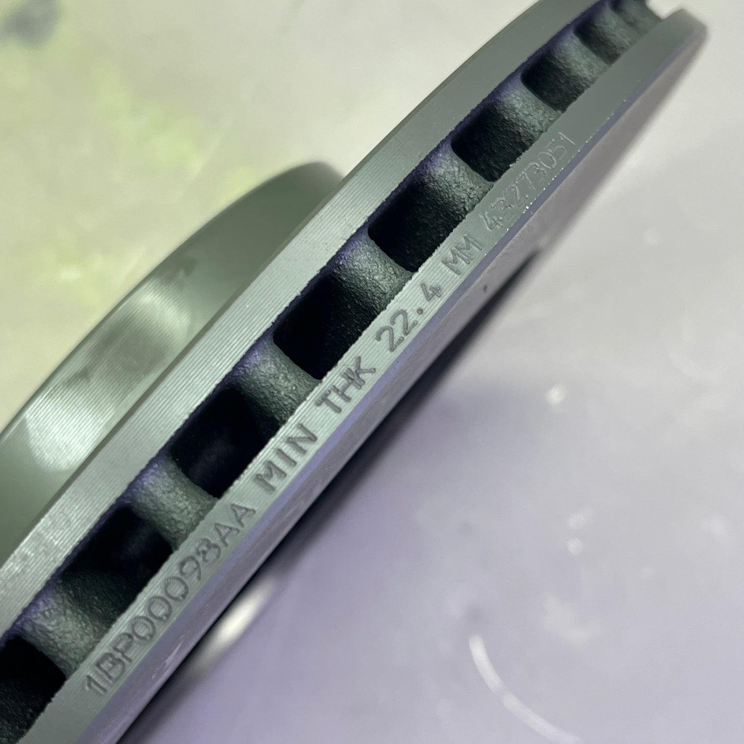 BPROAUTO Painted Brake Disc Rotor Front For 2018-2024 Jeep Wrangler Silver 1BP00098AA