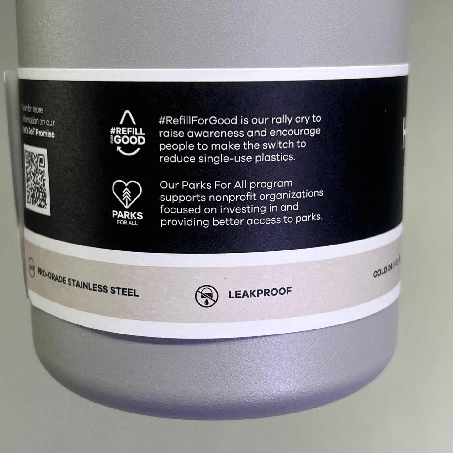 HYDROFLASK Stainless Steel Insulated Wide Mouth Water Bottle 40oz Birch