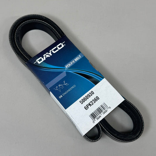 DAYCO Poly V Belt Standard Straight Rib SAE J1459, SAE J2432 Black 5060930