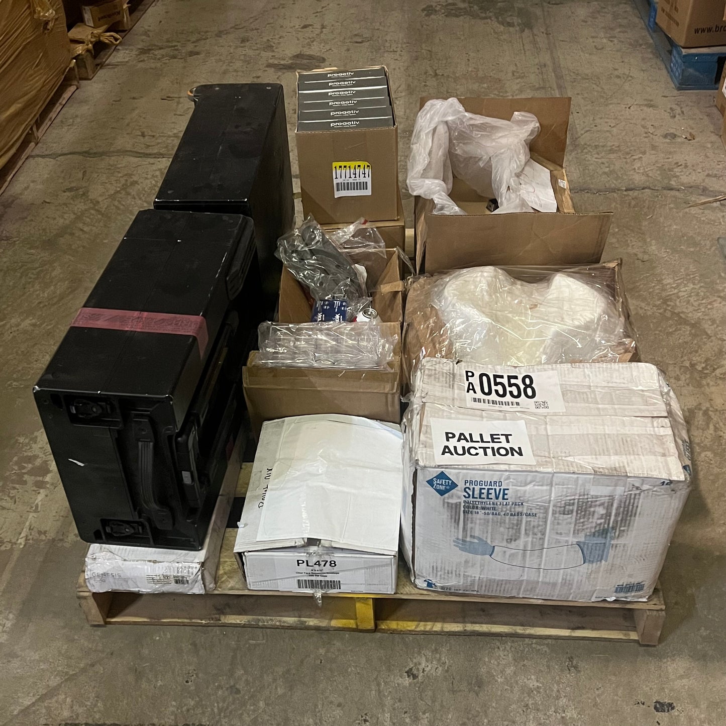 ZA@ Pallet of Work Sleeves, Skincare Set, Hardware, Mobile Server Hardcase & Vehicles
