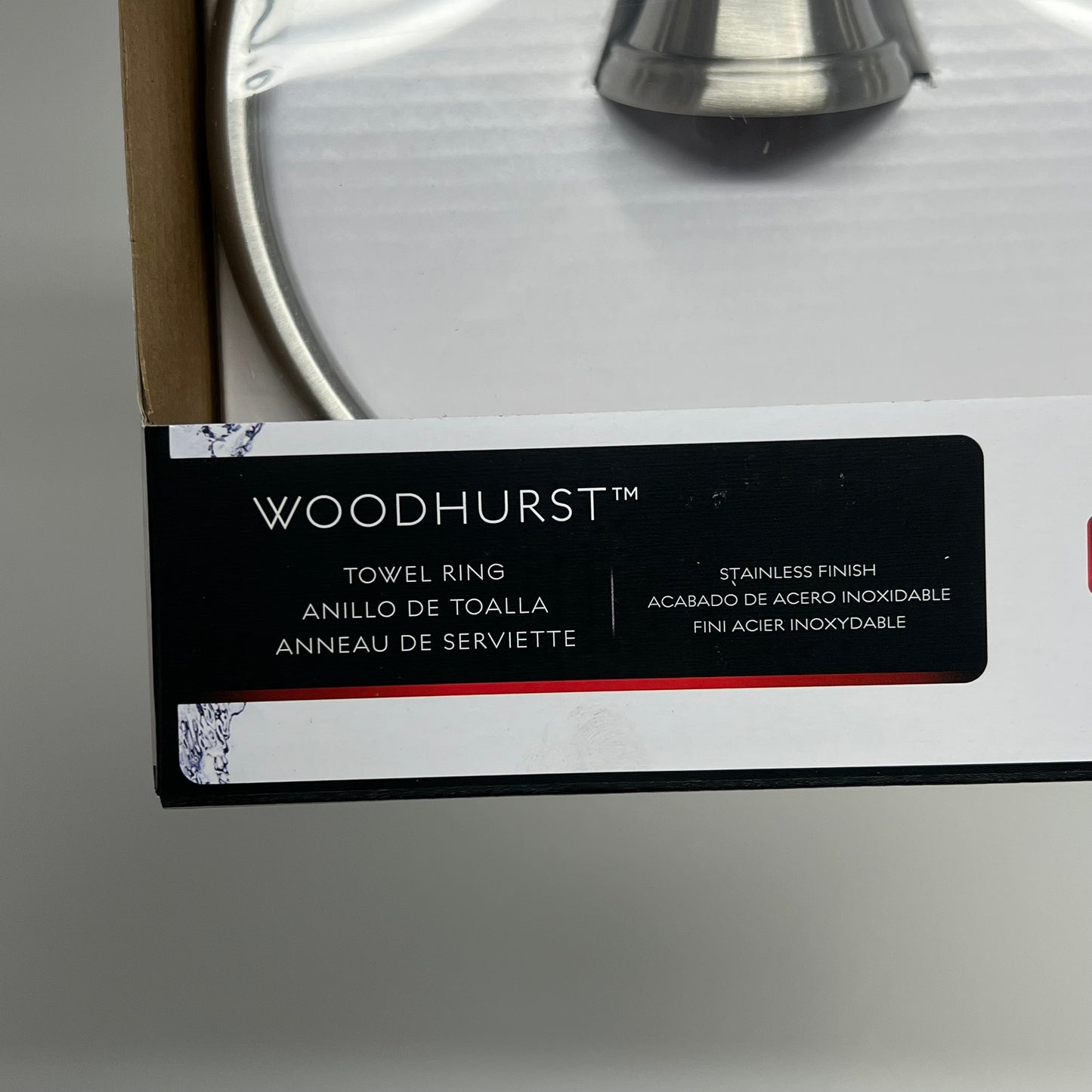 DELTA  Woodhurst Towel Ring Extends 2-7//8" From Wall Stainless Finish 73246-SS