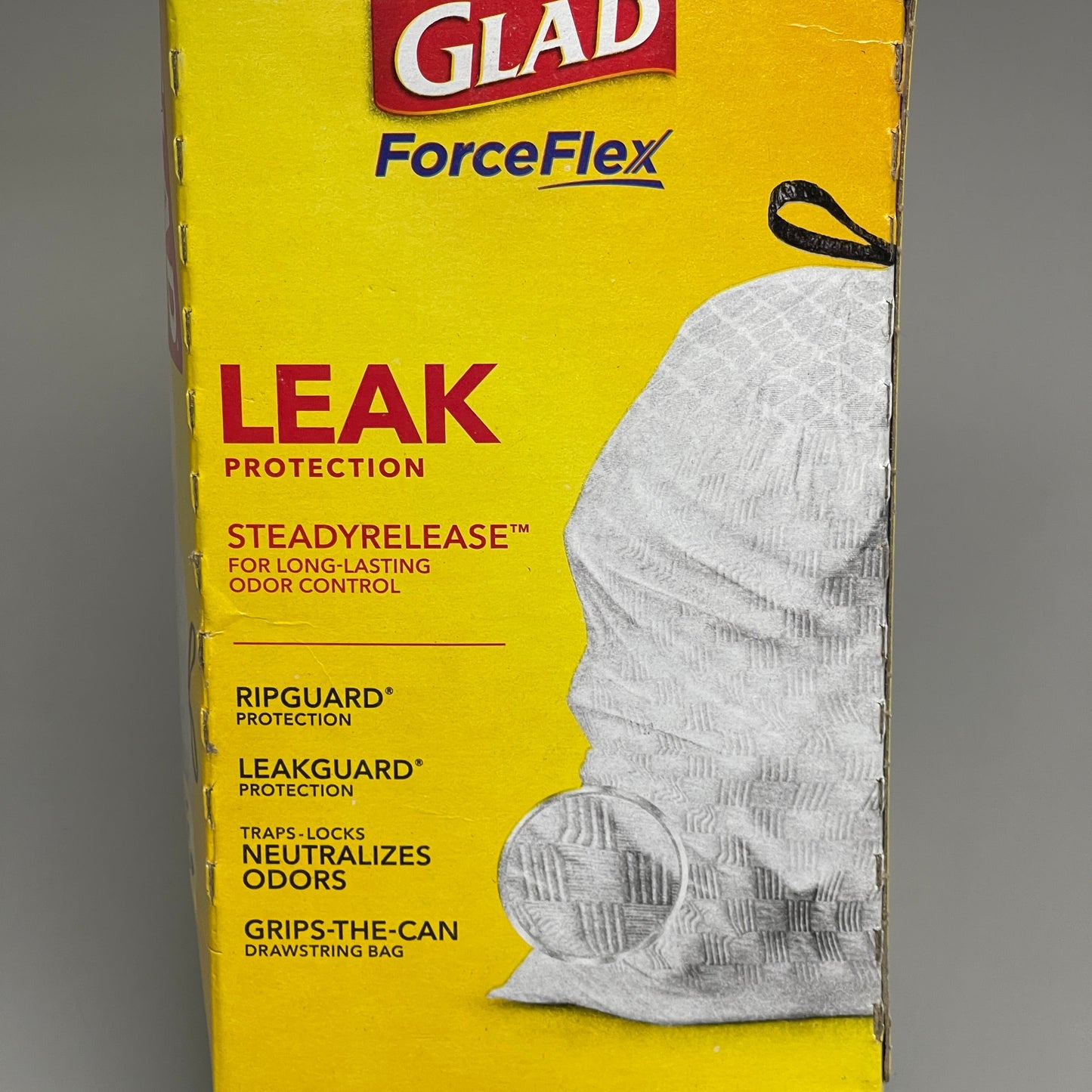 GLAD Force Flex Gain Febreze w/ Gain Original Scent Tall Kitchen Drawstring 40 Bags