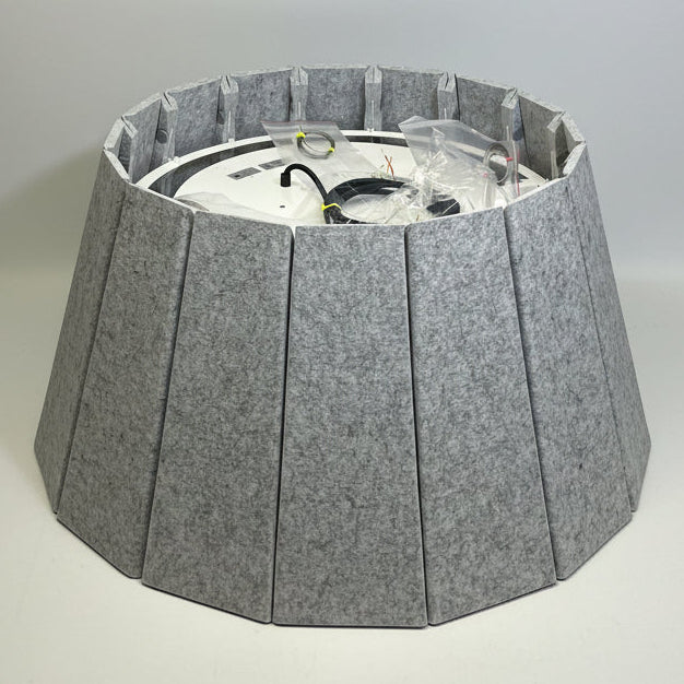 LUXX BOX Vapor Echo (LX-VE) Sound Management Pendant Lighting 36" - M Light Grey