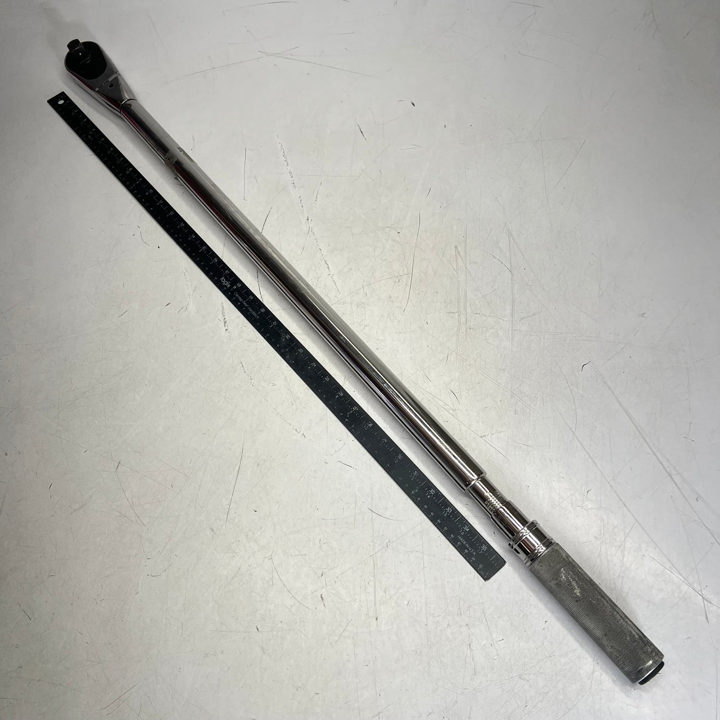 SNAP ON Torque Wrench 120-600 Ft.Lbs - 3/4 DR Ratchet Head L872 QD4R600 (Used)