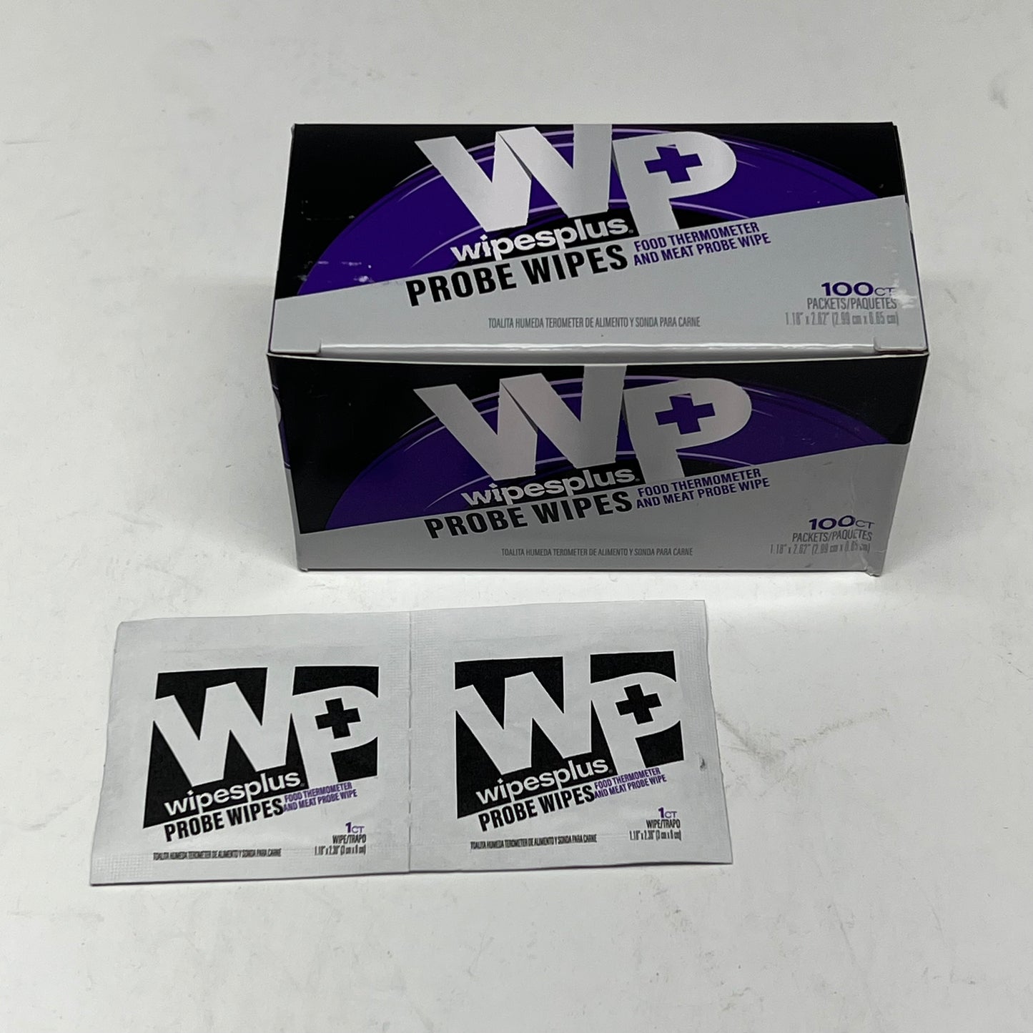 WIPES PLUS (10 PACK, 100 EACH) Probe Wipe Sachets Individually Wrapped 35084