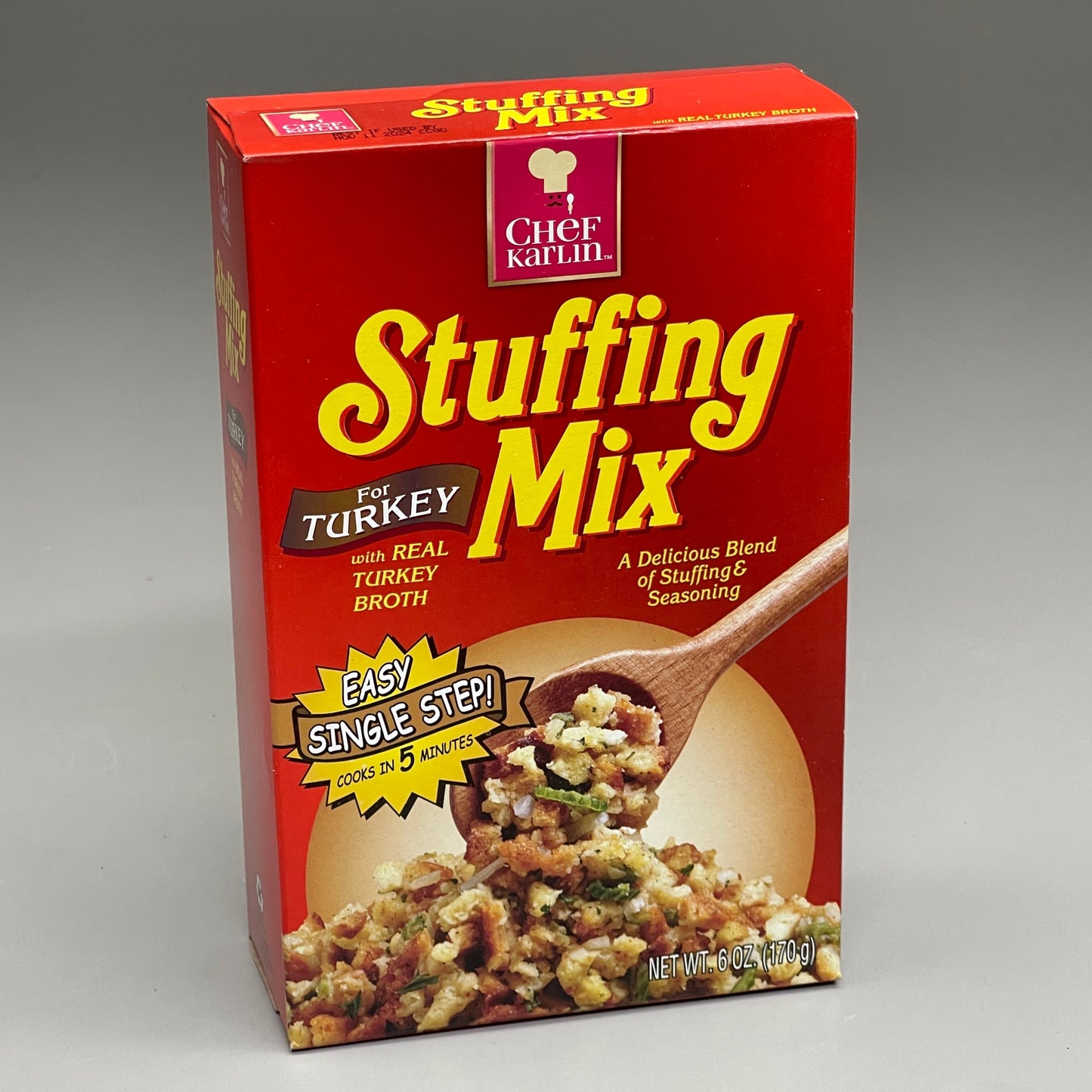 ZA@ KARLIN Stuffing Mix Turkey (12 pack) each box is 6 oz. (Best By 11/11/2024) A