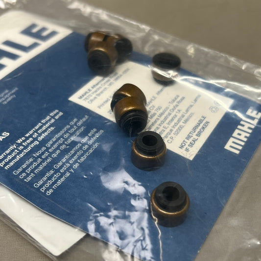MAHLE (8 Pieces) Engine Valve Stem Oil Seal Set for Honda Black/Brown SS45678