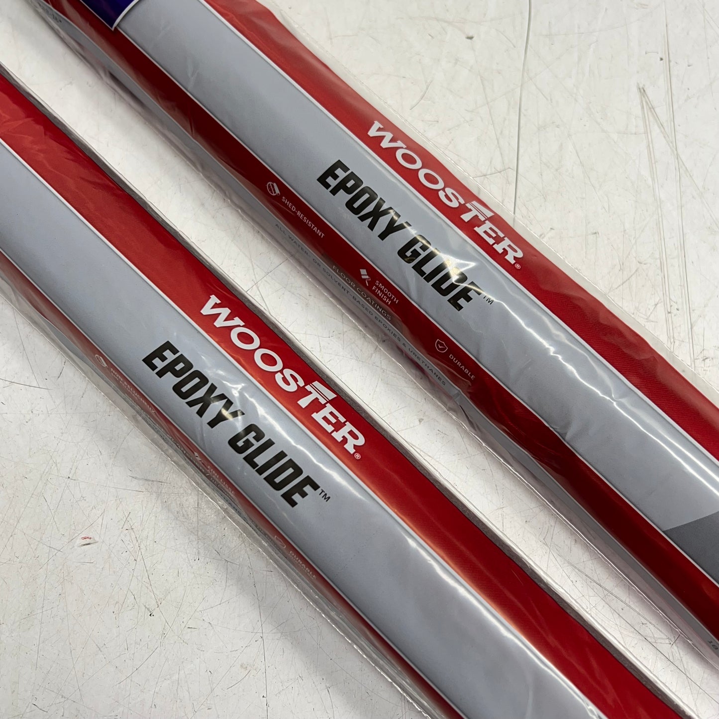 WOOSTER (2 PACK) Epoxy Glide For Smooth Floor Coatings 1/4" Nap 18" R232-18"