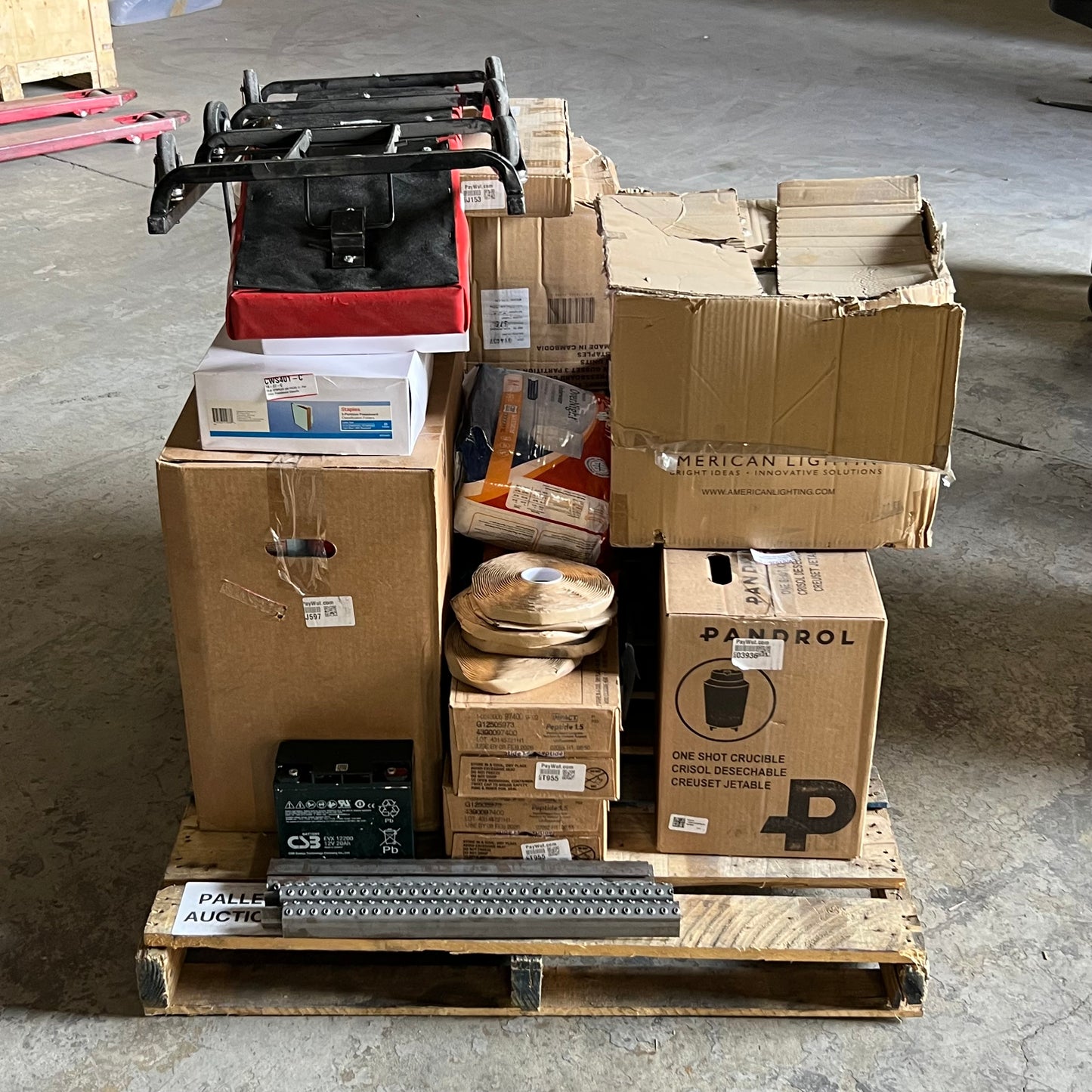 ZA@ Pallet of MIXED Battery, Underwear, Protein, Classification Folders, Adult Diapers, Cabinetry Wooden Drawer Cutlery Tray, Etc... (AS-IS)