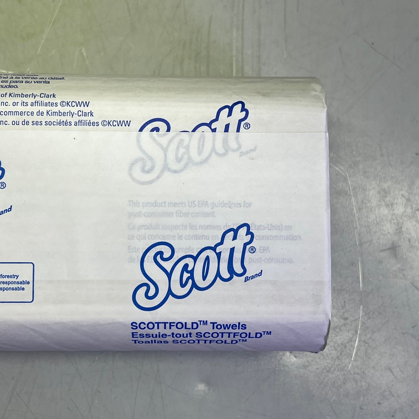 SCOTT (CASE of 4,375 Sheets) Bulk Essential Multifold Paper Towels White 45957