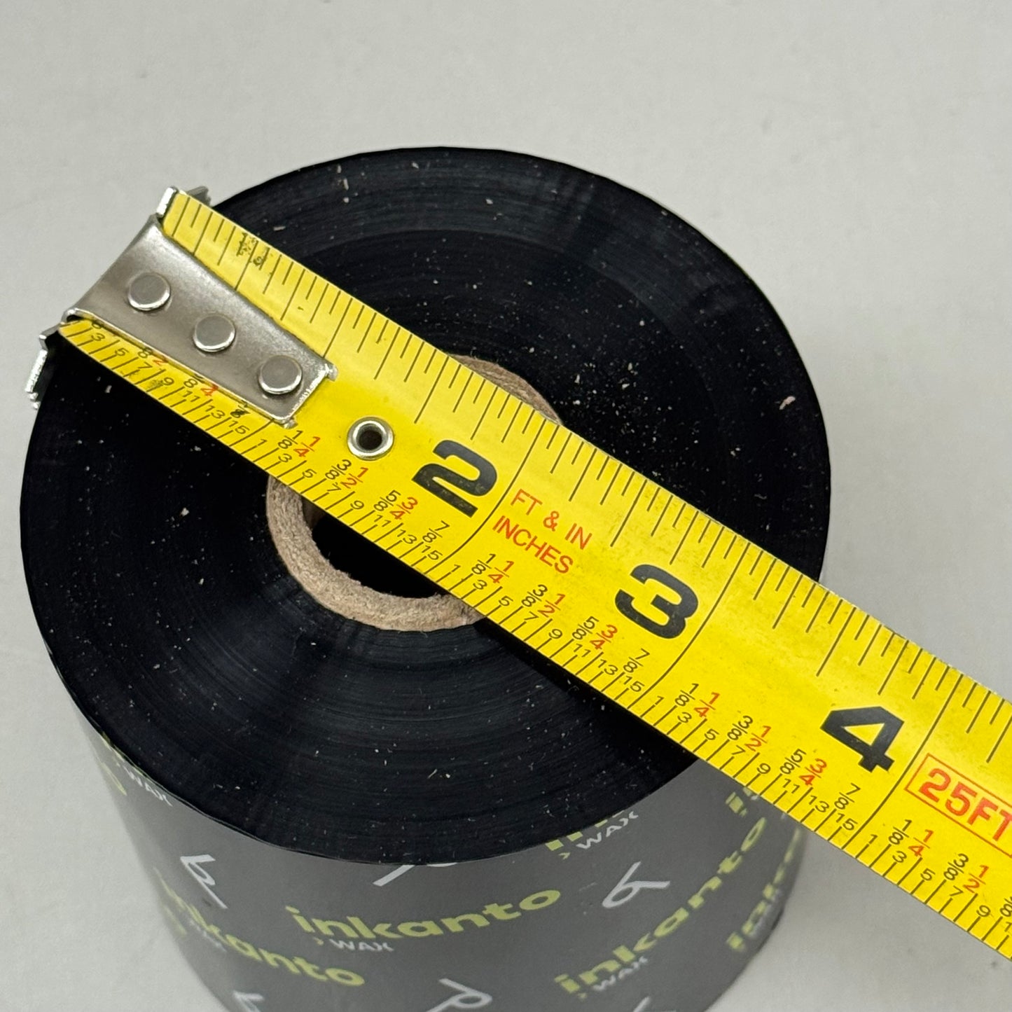 INKANTO (12 Pack) Black Inside Ink Rolls For Printers 2.99"x2001'  Black T43454IO