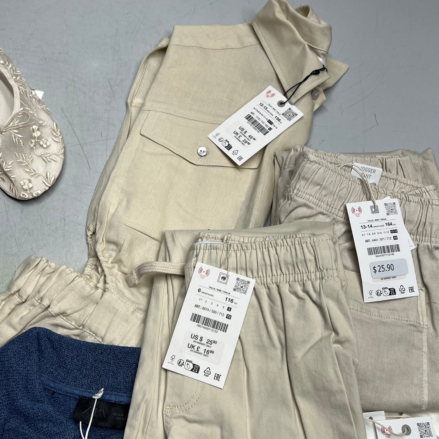 ZA@ ZARA Lot of Assorted Children's Clothing Sweaters, Pants & Tops Girl's & Boy's Multicolor