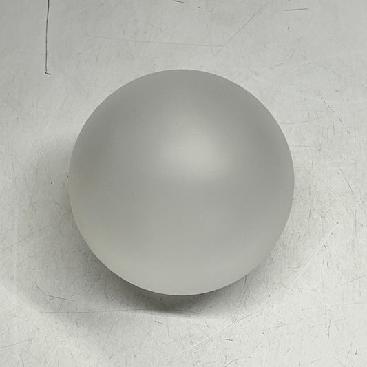 LA LUMINAIRE AUTHENTIK Porcelain Spherical Lighting Shade ~6.5" Frosted White