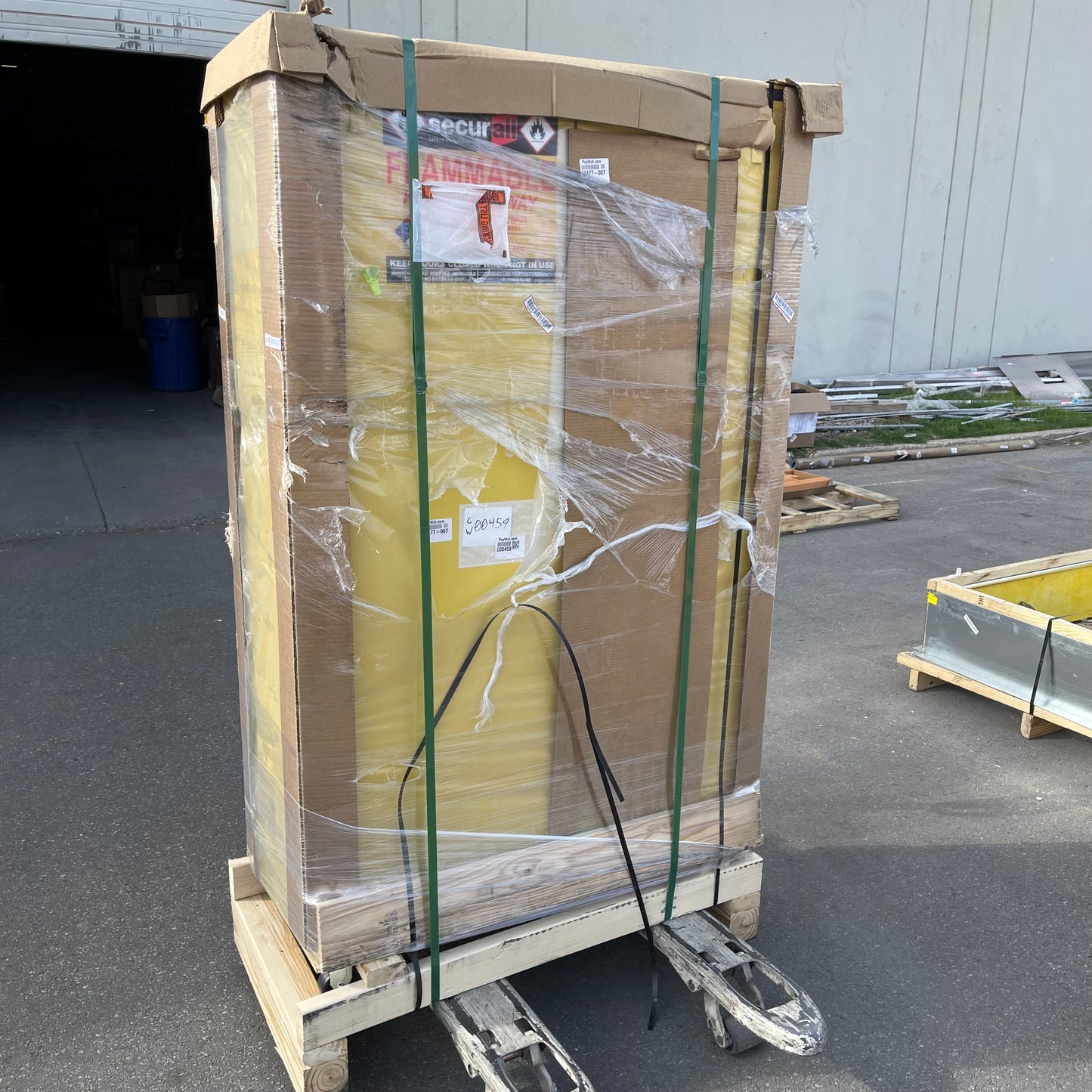 SECURALL Rolling Safety Storage Cabinet for Flammable Liquids 45 Gal Capacity A345-C (AS-IS)(A)