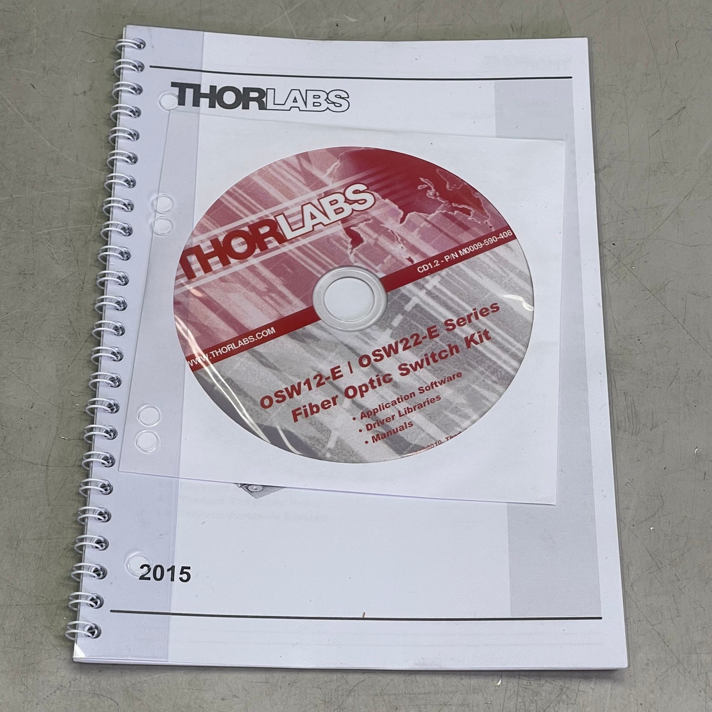 THORLABS Fiber Optic Switch Kit MEMS 1x2 600-800nm OSW12-633E