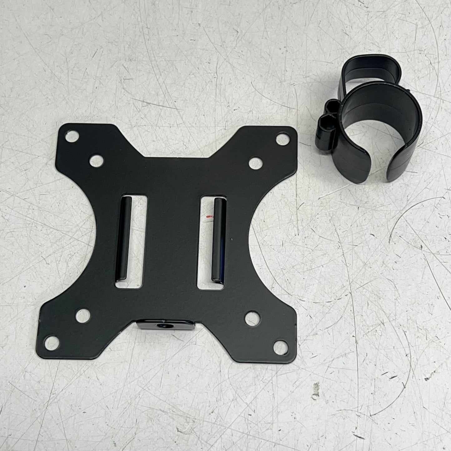 MOUNT-IT Adjustable Tilting, Swiveling Monitor Desk Mount Stand Black MI-1757