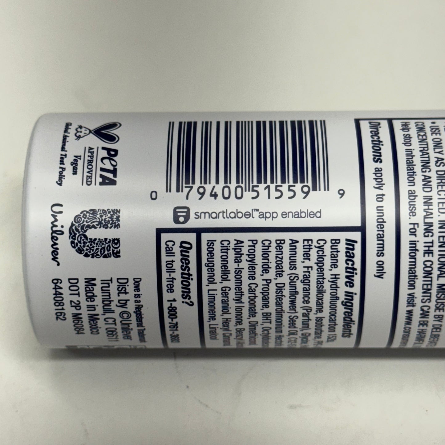 DOVE (3 PACK) Advance Care Dry Spray Sakura Blossom & Yuzu 3.8 oz. BB 12/27