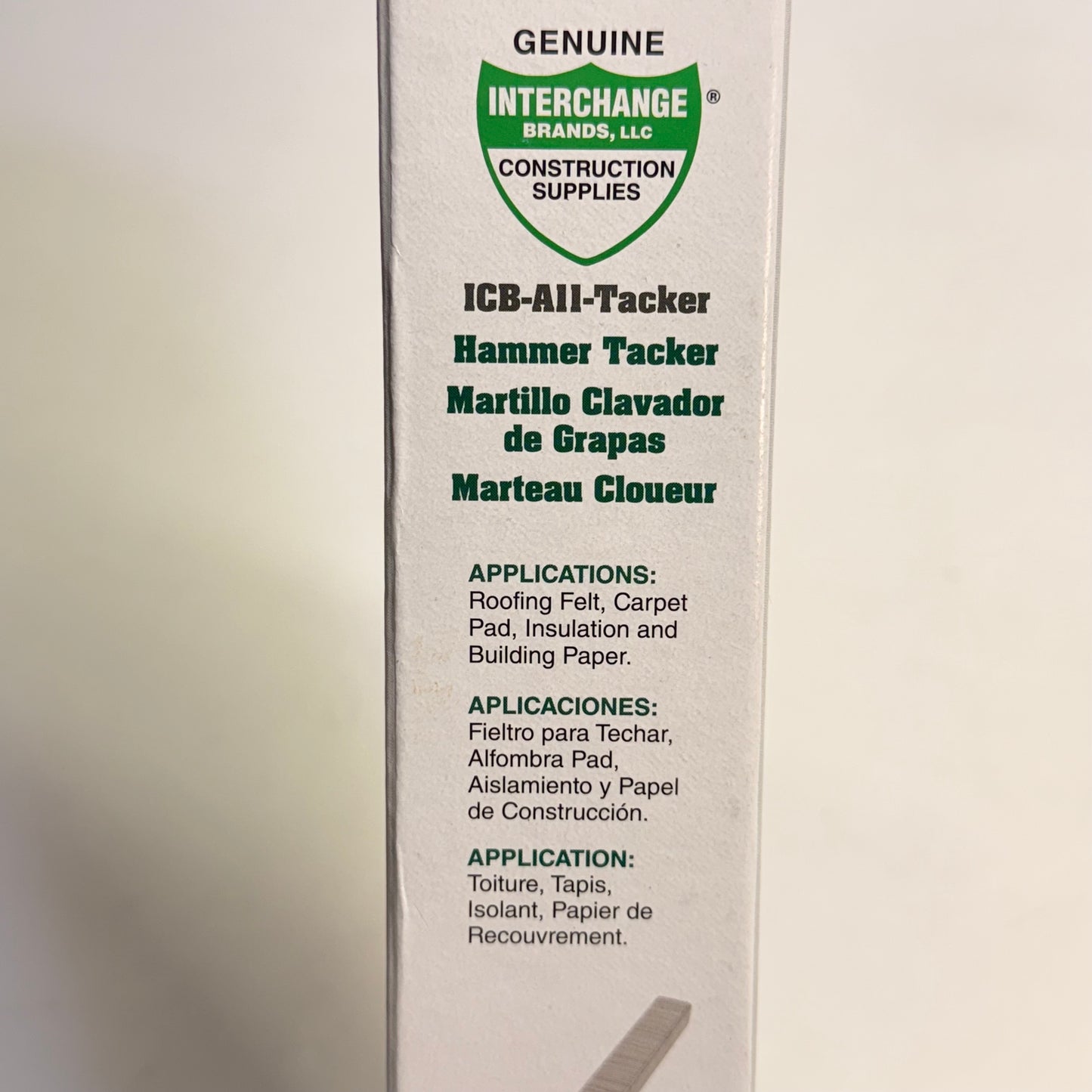INTERCHANGE BRANDS Hammer Tacker ICB-A11 168 Staples Capacity Green 64210