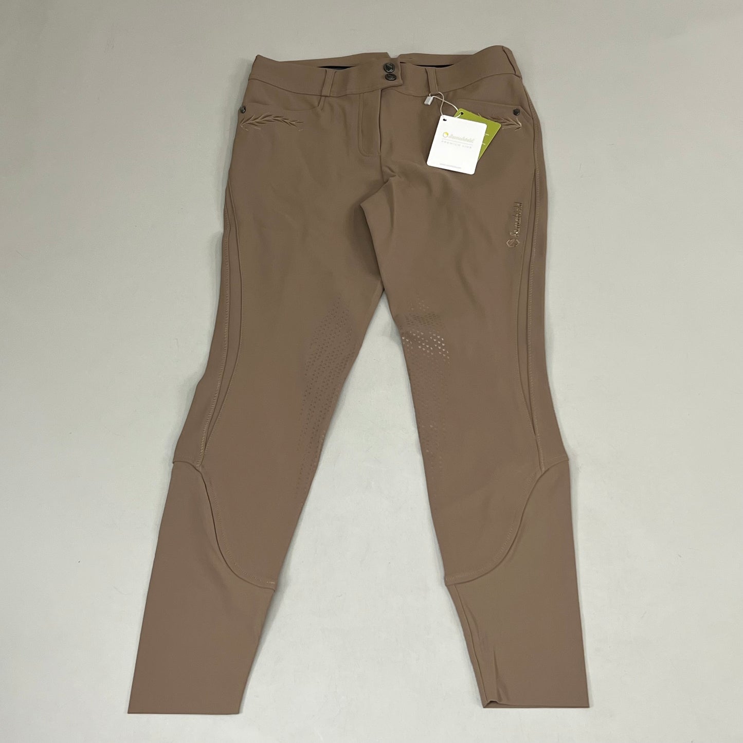 SAMSHIELD Delice Flower Equestrian Pants Women's Sz US 26, UK 8, FR 36 Camel