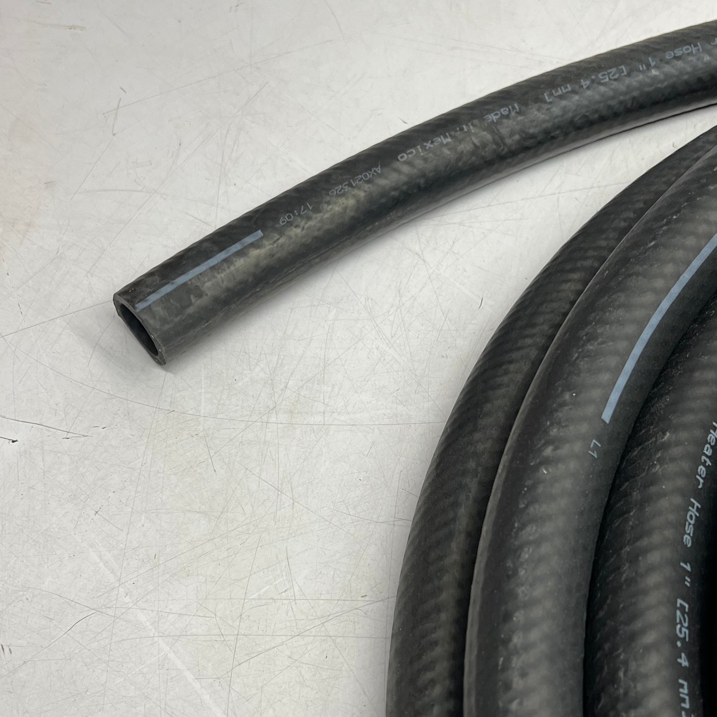 GATES Safety Stripe Heater Hose Premium Epdm Rubber 1"x50' 60 PSI Black 3270
