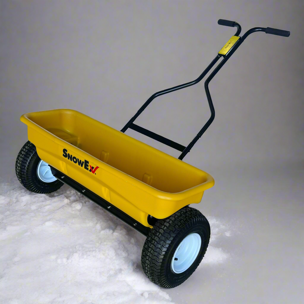 SNOWEX Walk-Behind Drop Spreader SD-95 52”Hx39 1/2”Lx13”W Yellow and Black