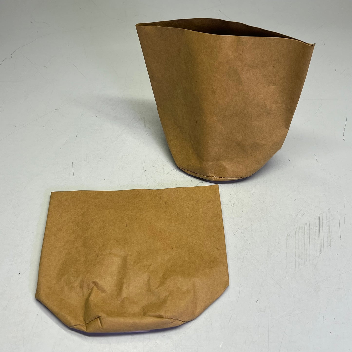 G.E.T (2 PACK) Washable Reusable Paper Bag / Bread Basket 6" Brown P-BAG6-T