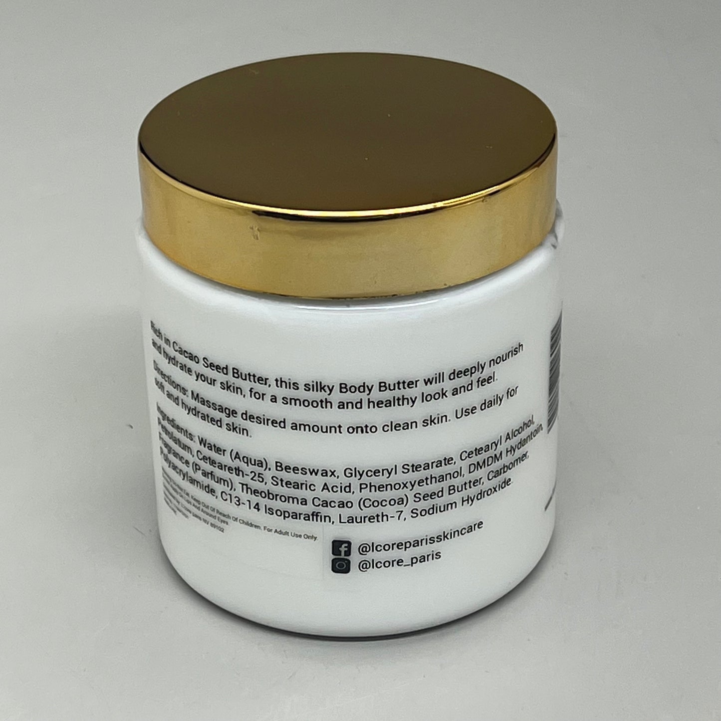 ZA@ L'CORE Tropical Body Butter w/ Cacao Seed 8.4 fl oz BB 24 Months After Opening (AS-IS) A