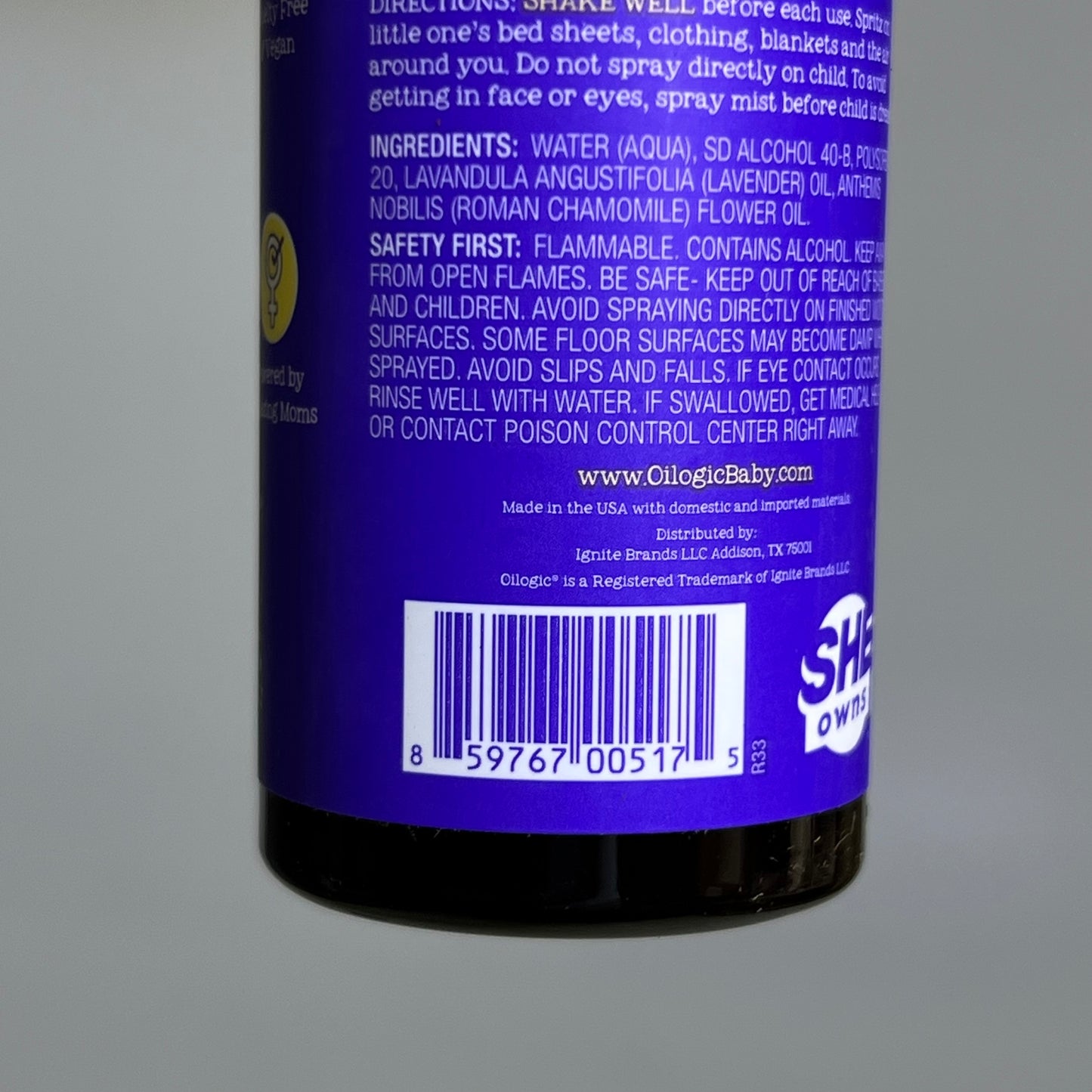 OLOGIC SLUMBER & SLEEP (2 PACK) Spray for Babies & Toddlers - Aromatherapy Linen Spray with 100% Pure Essential Oils Sleep 4 oz