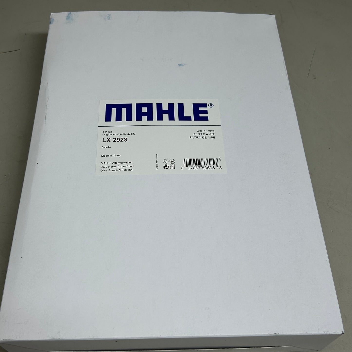 MAHLE Air Filter Replacement Part For Ram LAK2923