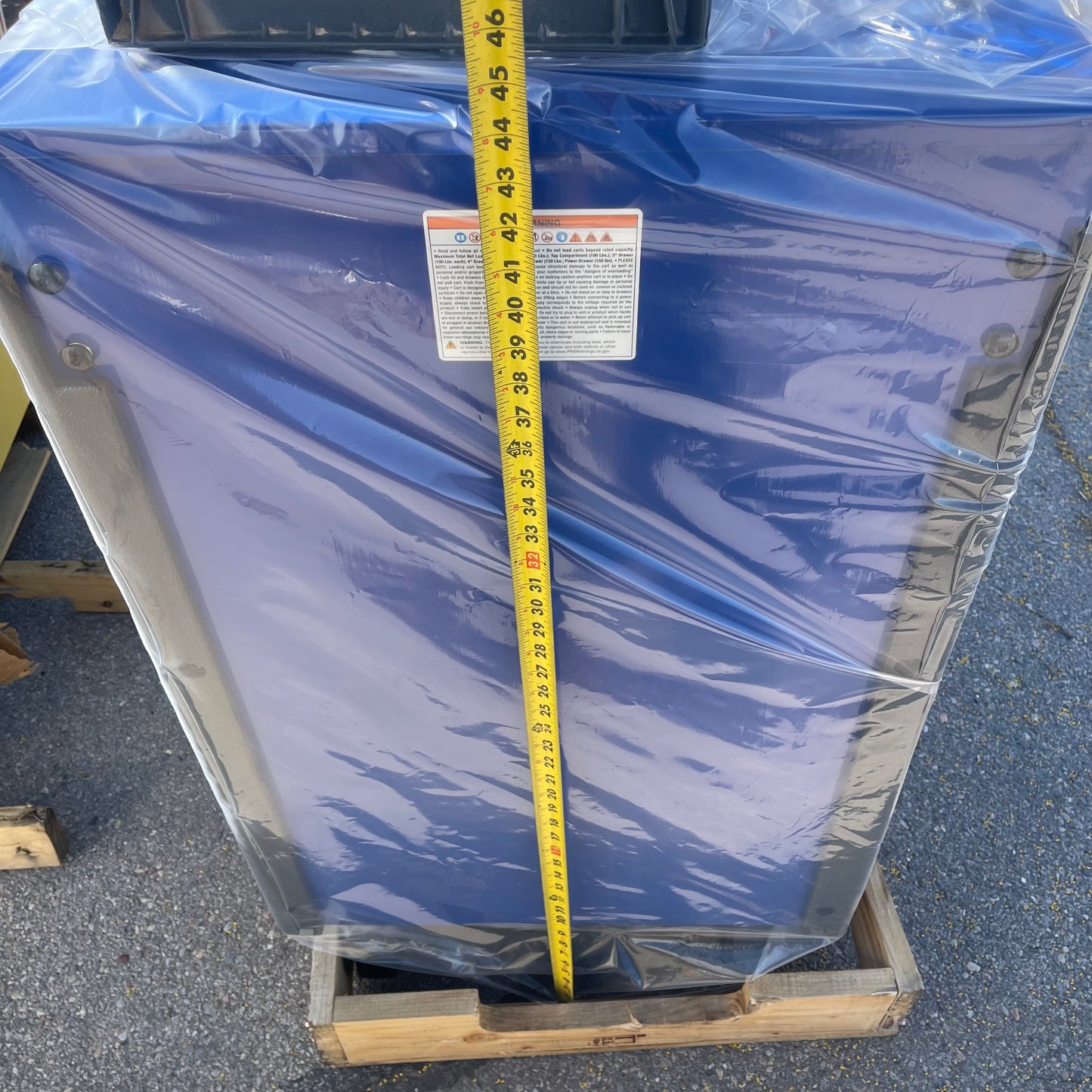 MAC TOOLS Vertical Power 7 Drawer Drop Top Cart 49” Blue UC4925VPD-BL