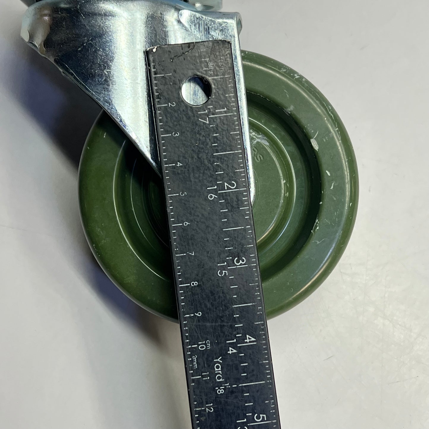 P&H CASTERS (2 PACK) SS Caster Epoxy Hi-Temp Wheel 3.125x4.125 Top Plate Green